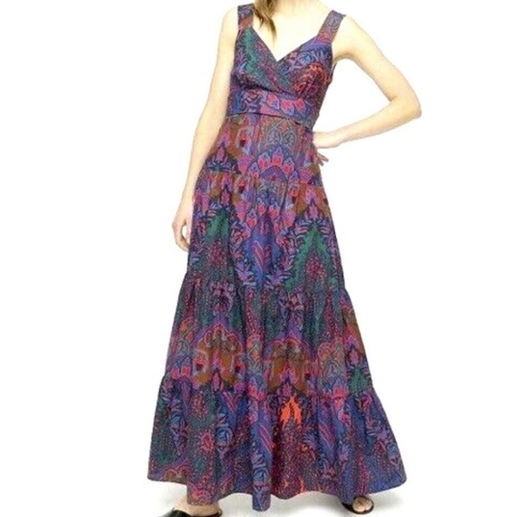 J Crew Ratti Cotton Maxi Dress, size 4 - Picture 1 of 7